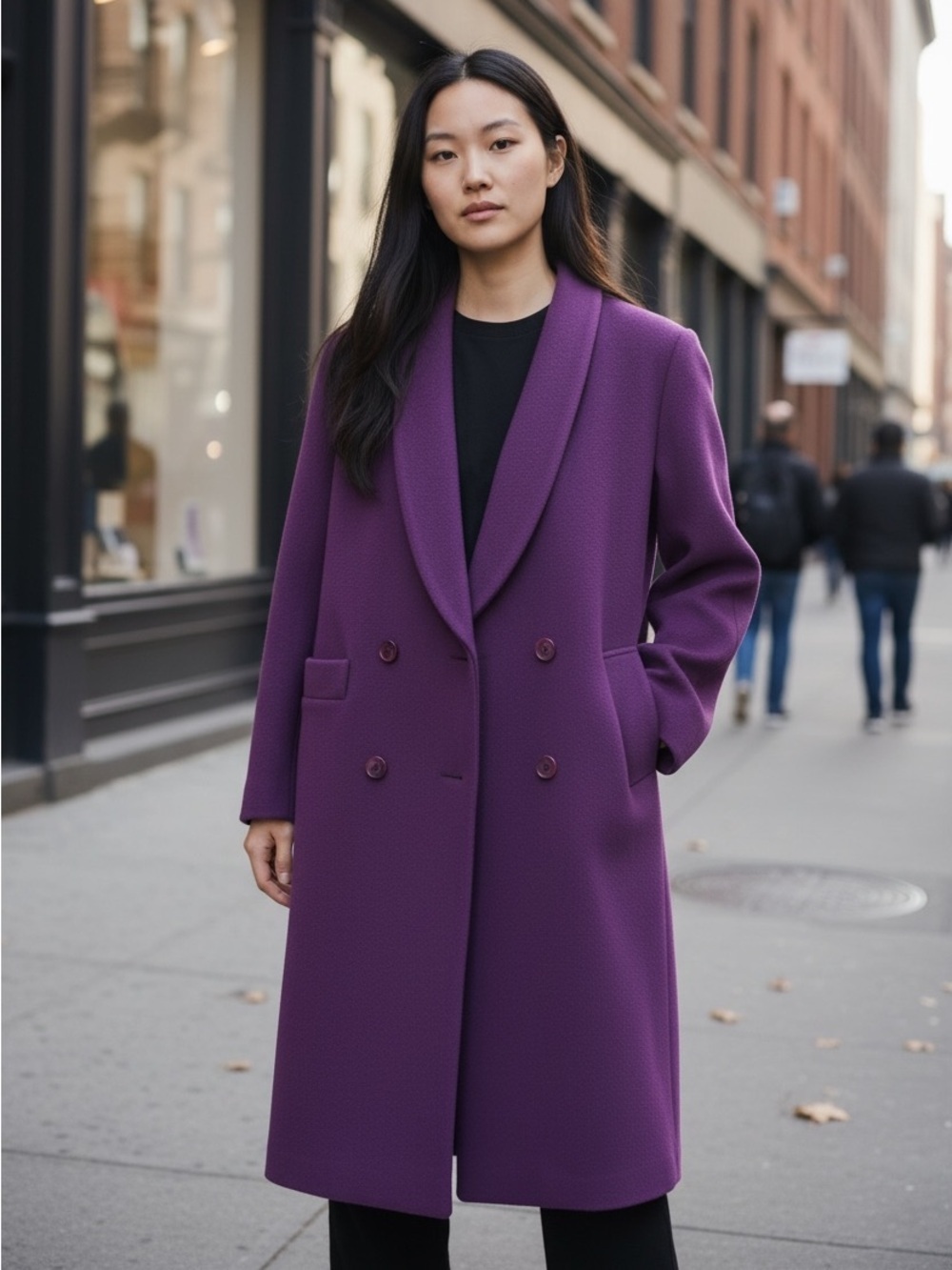 Dior Purple Women's wool Coat